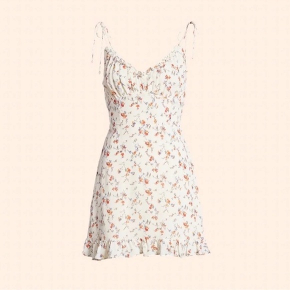 Reformation Esther Floral Ruffle Mini Sundress - Picture 2 of 6